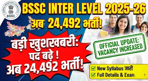 BSSC Inter Level Vacancy 2025-26 